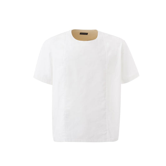 Emporio Armani Elegant White Cotton Shirt for Men