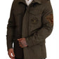 Dolce & Gabbana Green Cotton DG Love Blouson Coat Jacket