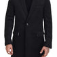 Dolce & Gabbana Melange Grey Wool Single Breasted Jacket