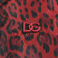 Dolce & Gabbana Red Leopard Bomber Short Coat Jacket