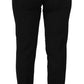 Dolce & Gabbana Black High Waist Tapered Trouser Pants