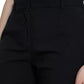 Dolce & Gabbana Black Wool High Waist Tapered Trouser Pants