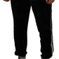 Dolce & Gabbana Black Jogger Jogging Trouser Cotton Pants