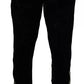 Dolce & Gabbana Black Jogger Jogging Trouser Cotton Pants