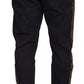 Dolce & Gabbana Dark Blue Jogging Trouser Cotton Blend Pants