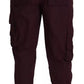 Dolce & Gabbana Bordeaux Cargo Jogger Trouser Cotton Pants