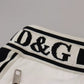 Dolce & Gabbana White Logo Jogger Jogging Cotton Pants