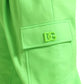 Dolce & Gabbana Neon Green Polyester Jogger Sweatpants Pants