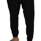 Dolce & Gabbana Black Jogger Jogging Wool Pants