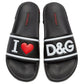 Dolce & Gabbana Black Polyethylene Sandal