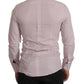 Dolce & Gabbana Light Pink Cotton Dress Formal Men GOLD Shirt