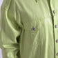 Dolce & Gabbana Green Cotton Collared Casual Button Down Shirt