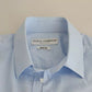 Dolce & Gabbana Light Blue Cotton Stretch Formal MARTINI Shirt