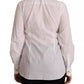 Dolce & Gabbana White Cotton Collared Long Sleeves Formal Shirt Top