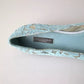 Dolce & Gabbana Light Blue Floral Lace Loafers Flats Shoes