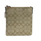 COACH Rowan Mini Crossgrain Leather File Crossbody Bag Light Khaki Chalk CF340