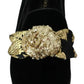 Dolce & Gabbana Black Velvet Gold Sequin Embellished Loafers Shoes