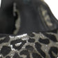 Dolce & Gabbana Silver Leopard Heels Pumps Slingback Shoes