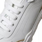 Dolce & Gabbana White Gold Leather Men Sneakers DAYMASTER Shoes