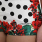 Dolce & Gabbana Multicolor Floral Polka Dot Hot Pants Shorts