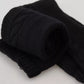 Dolce & Gabbana Black Wool Knit Calf Long Women Accessory Socks