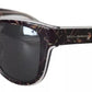 Dolce & Gabbana Black Plastic Full Rim Gray Mirror Lens DG4284-F Sunglasses