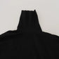 Dolce & Gabbana Black Cashmere Turtleneck Pullover Sweater