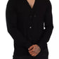 Dolce & Gabbana Black Double Breasted Cardigan Sweater