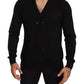 Dolce & Gabbana Black Double Breasted Cardigan Sweater