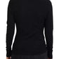 Dolce & Gabbana Black Long Sleeve Blouse Sweater