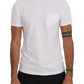 Daniele Alessandrini Elegant White Crew-Neck Cotton T-Shirt