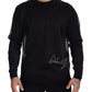 Dolce & Gabbana Black Polyester Logo Men Pullover Sweater