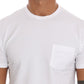 Daniele Alessandrini Elegant White Crew-Neck Cotton T-Shirt