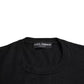 Dolce & Gabbana Black Wool Crew Neck Pullover Men Sweater