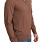 Dolce & Gabbana Brown Silk Cashmere Pullover Sweater