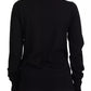 Dolce & Gabbana Black Button Down Cardigan Cashmere Sweater