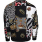 Dolce & Gabbana Multicolor Crown Print Patchwork Sweatshirt Sweater