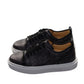 Christian Louboutin Adolan Donna Flat Black Leather Sneaker