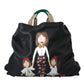 Dolce & Gabbana Black Leather #DGFamily Patch Shopping Tote Bag