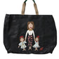 Dolce & Gabbana Black Leather #DGFamily Patch Shopping Tote Bag