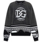 Dolce & Gabbana Black Cotton Sweater