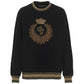 Dolce & Gabbana Black Cotton Sweater