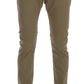 Daniele Alessandrini Beige Slim Fit Chinos for Sophisticated Style