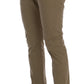 Daniele Alessandrini Beige Slim Fit Chinos for Sophisticated Style