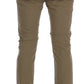 Daniele Alessandrini Beige Slim Fit Chinos for Sophisticated Style