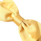 Dolce & Gabbana Yellow Silk Adjustable Neck Men Bow Tie