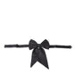 Dolce & Gabbana Black Ribbon Silk Adjustable Neck Bow Tie