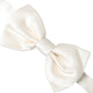 Dolce & Gabbana Off White Silk Adjustable Neck Men Bow Tie