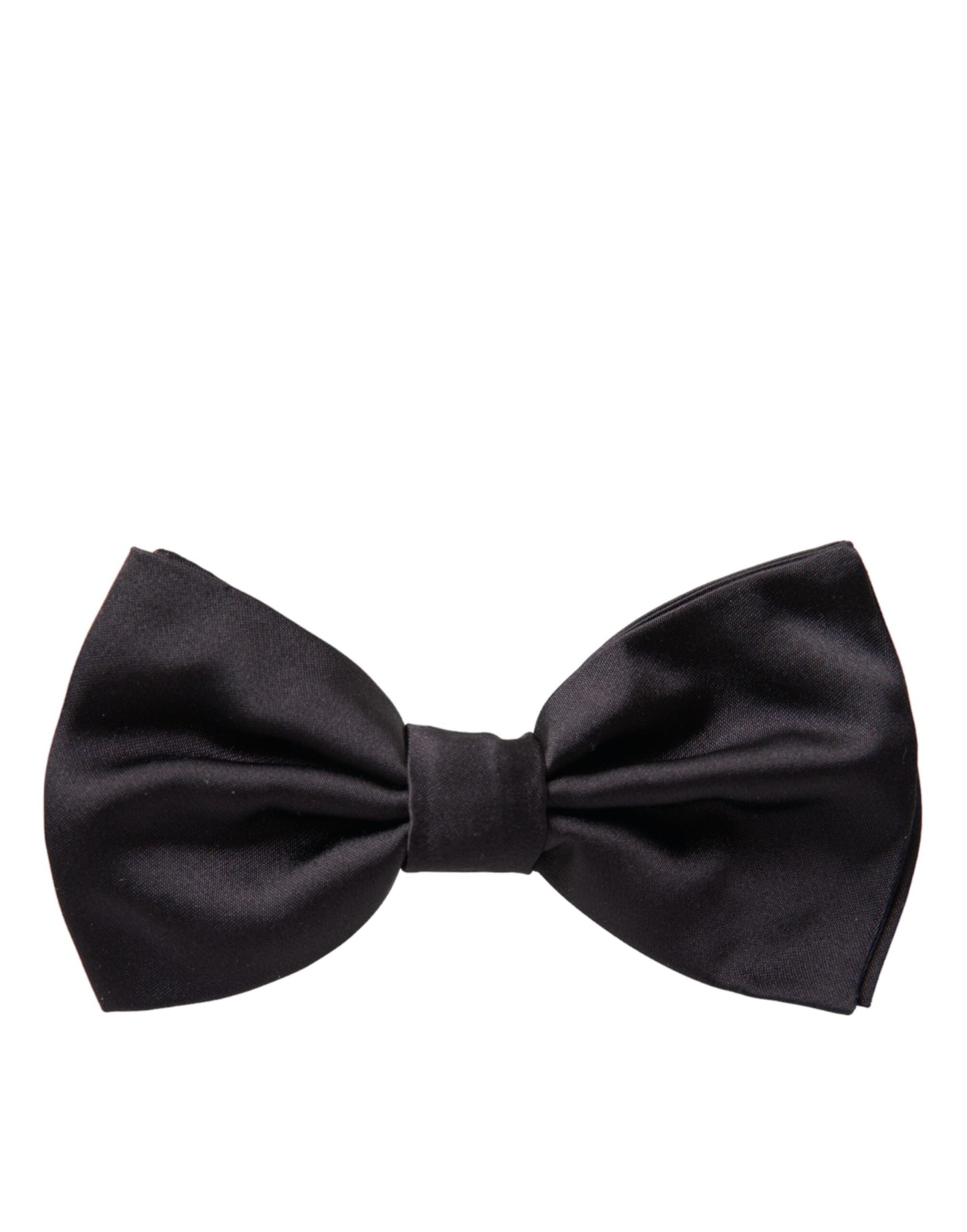 Dolce & Gabbana Black Silk Adjustable Neck Men Bow Tie