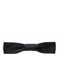 Dolce & Gabbana Black Silk Adjustable Neck Men Bow Tie